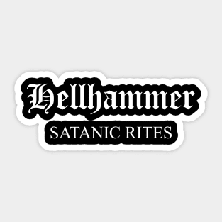 Hellhammer Satanic Rites Sticker